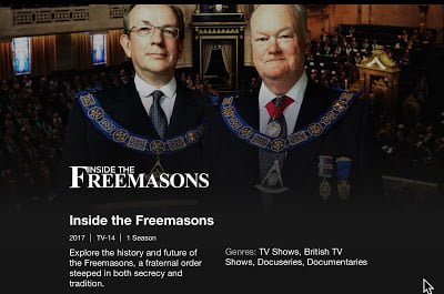 Netflix Offering 'Inside The Freemasons' Netflix Offering 'Inside The Freemasons'