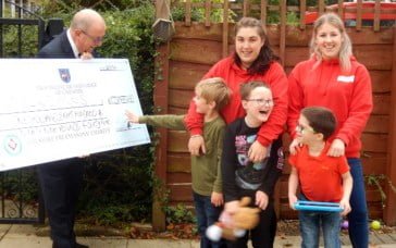 Freemasons donation helps to purchase indoor and outdoor play equipment Freemasons donation helps to purchase indoor and outdoor play equipment
