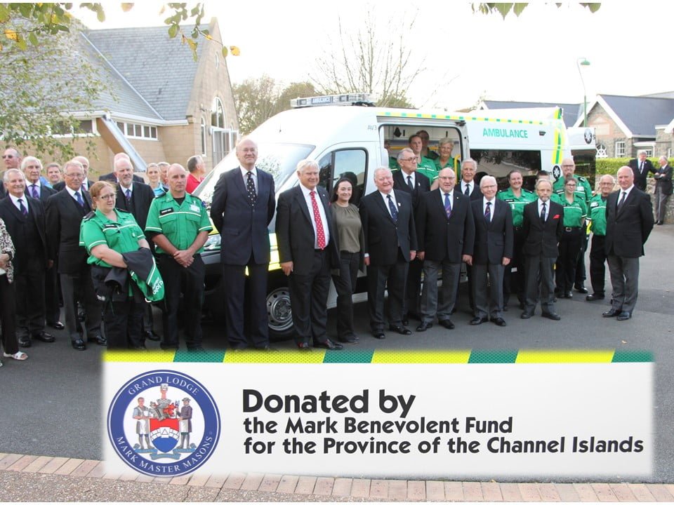 Freemasons donate new Ambulance to St John Ambulance of Guernsey