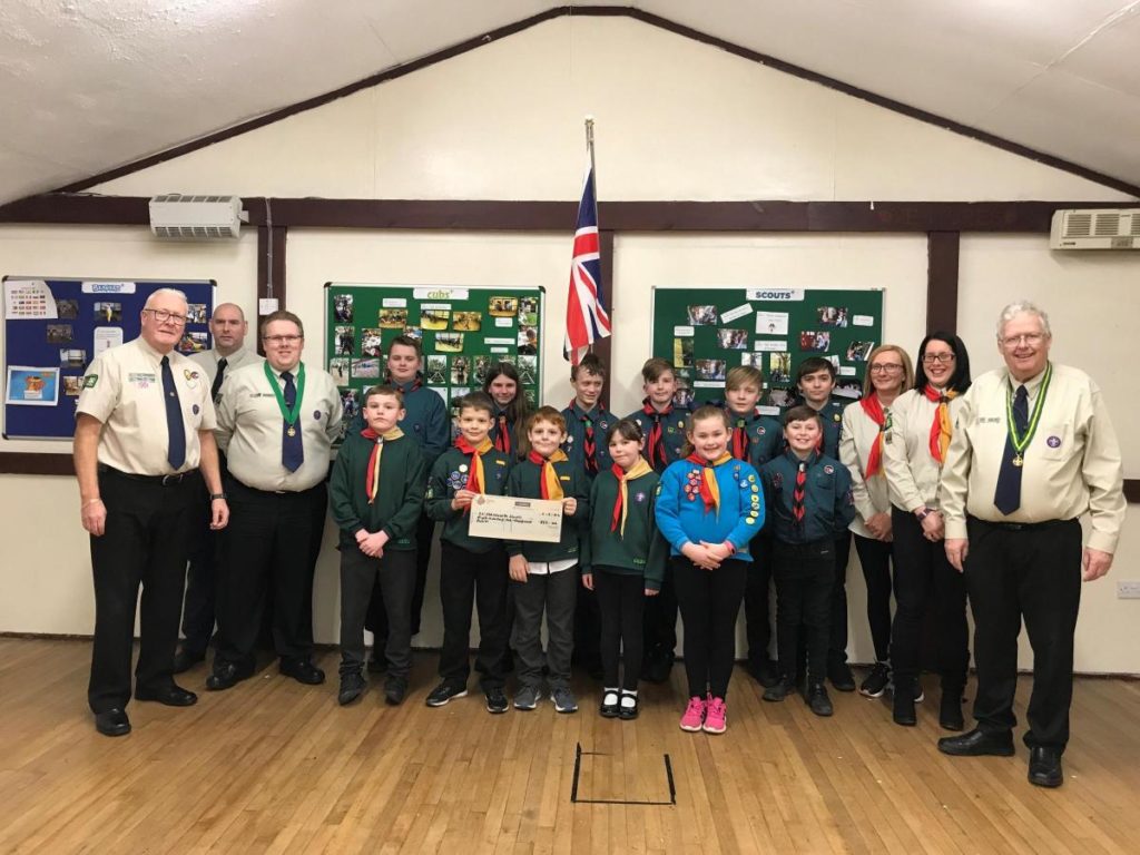 Farnworth Scout group receive grant for proper heating from Freemasons