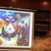 Giving my talk last week and showing my newest Masonic painting