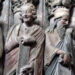 Sculptures in the Portico of Glory of the Santiago de Compostela Cathedral, work of Master Mateo