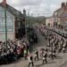 Durham Masons parade through Beamish